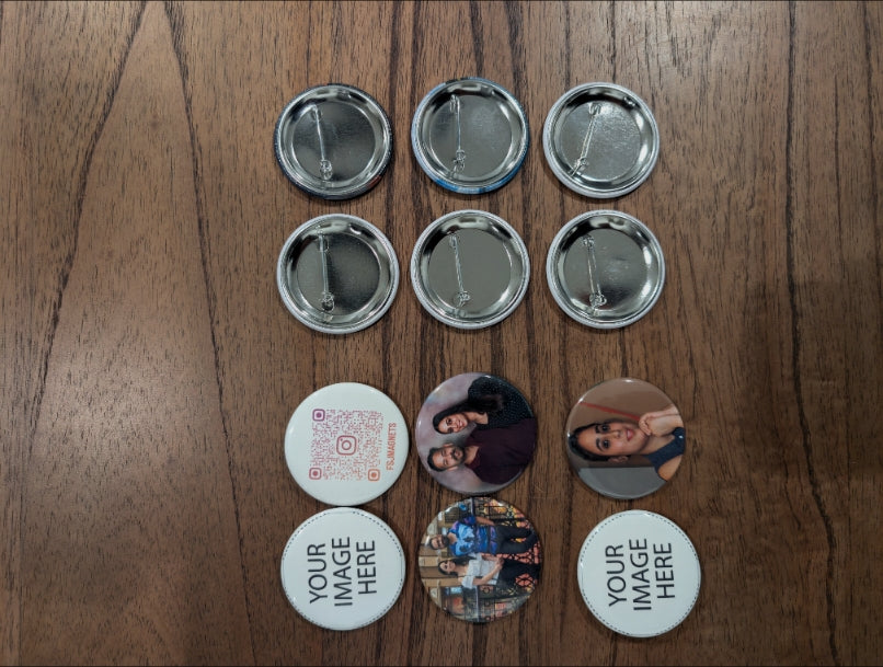 2.25 Round Photo 6 buttons or magnets
